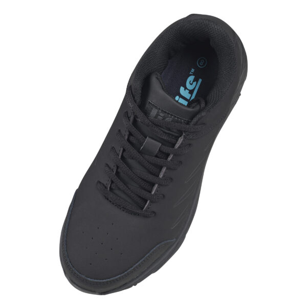 Women's Leather Athletic Comp Toe w/ Cushion Comfort - blk/blk - Image 4
