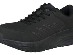 Women's Leather Athletic Comp Toe w/ Cushion Comfort - blk/blk