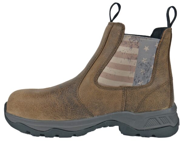Old Glory Distressed Brown Pull-On Composite Toe 50411 - Image 2