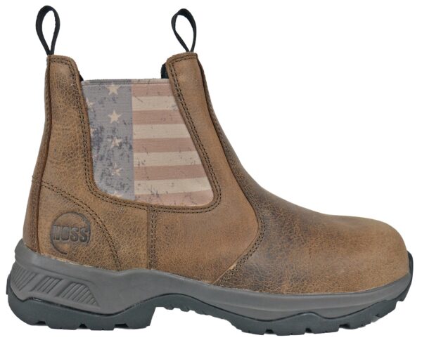 Old Glory Distressed Brown Pull-On Composite Toe 50411 - Image 4