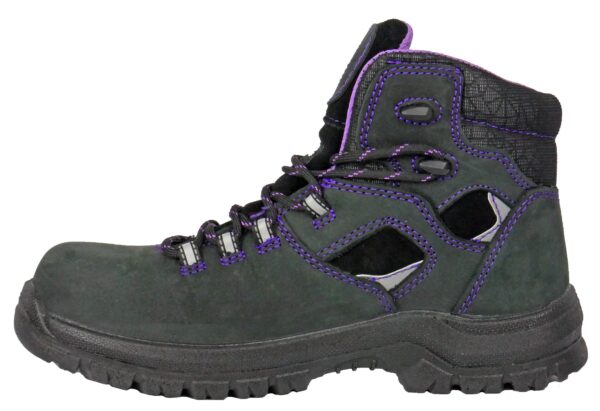 Lacy 6" Black/Purple Composite Toe 70120 - Image 2