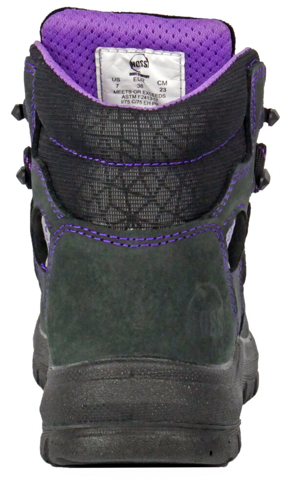 Lacy 6" Black/Purple Composite Toe 70120 - Image 3