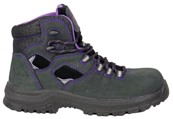 Lacy 6" Black/Purple Composite Toe 70120 - Image 4
