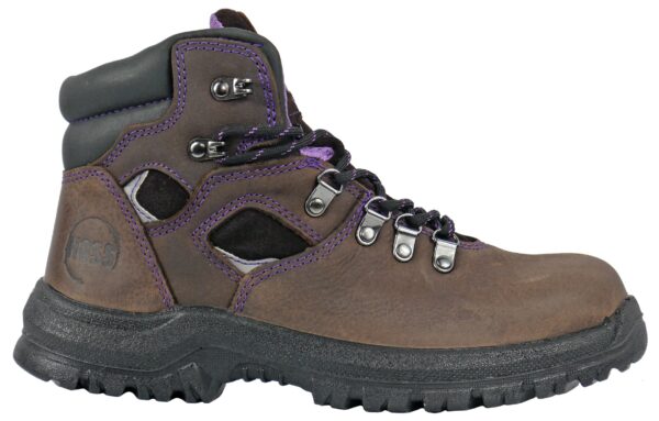 Lily 6" Brown/Purple Steel Toe 70423 - Image 4
