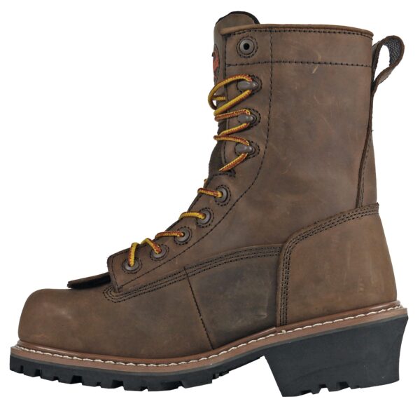 Cross Cut Kiltie Logger Brown Composite Toe 80715 - Image 2