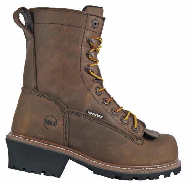 Cross Cut Kiltie Logger Brown Composite Toe 80715 - Image 4