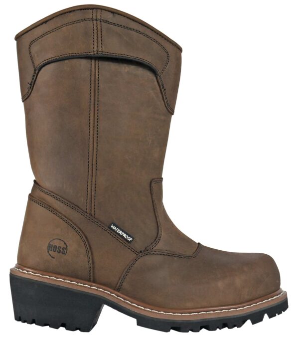 Buford Logger Brown Pull On Composite Toe 90211 - Image 4