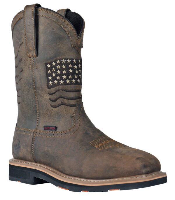Rushmore Brown Patriotic Pull-On Composite Toe 92065