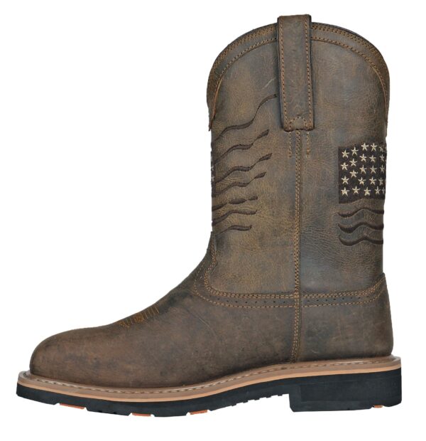 Rushmore Brown Pull-On Patriotic Soft Toe 92060 - Image 2
