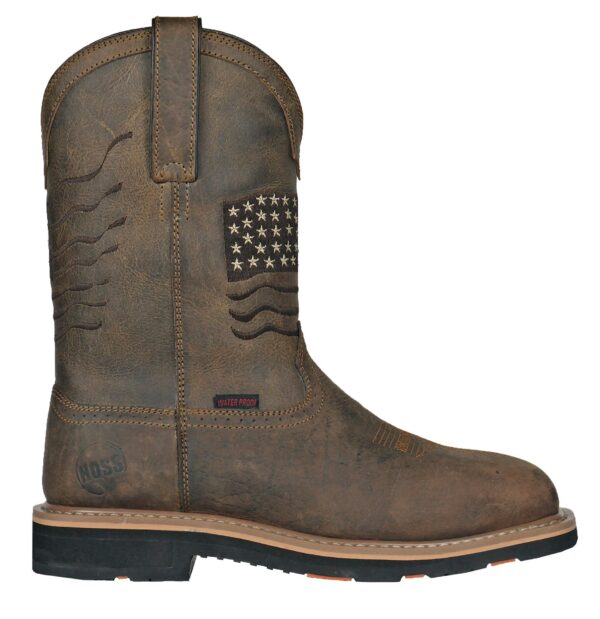 Rushmore Brown Pull-On Patriotic Soft Toe 92060 - Image 4