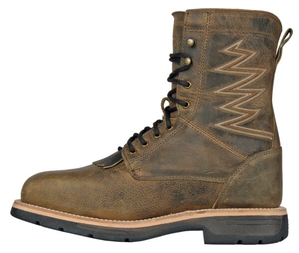 Brisbee Lacer 8" Distressed Lace Up Kiltie Composite Toe 940621 - Image 2
