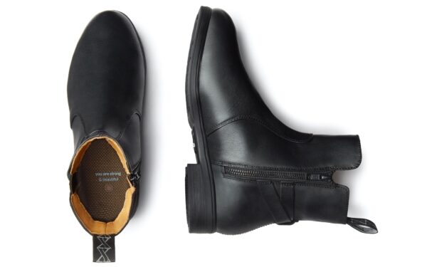 ‎Fusion Metatarsal Mt Met Guard Certified Steel Toe Safety Boots for Women Full-Grain and Matte Nubuck Midnight Black Leather Features Benefits