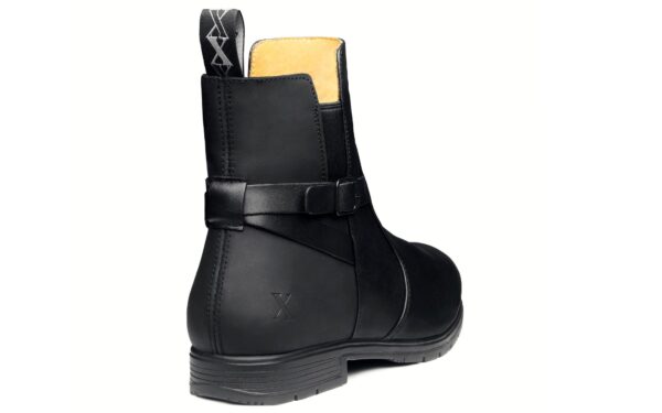 ‎Fusion Metatarsal Mt Met Guard Electrical Hazard EH Rated Certified Steel Toe Safety Boots for Women Full-Grain and Matte Nubuck Midnight Black Leather Features Benefits