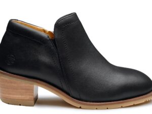 Gravity Women’s Steel Toe Boots I Full-Grain Leather in Black Exterior Side View