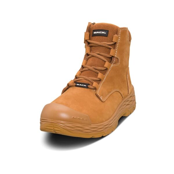 Boot Mack Force Zip Safety Zip side Unisex Honey