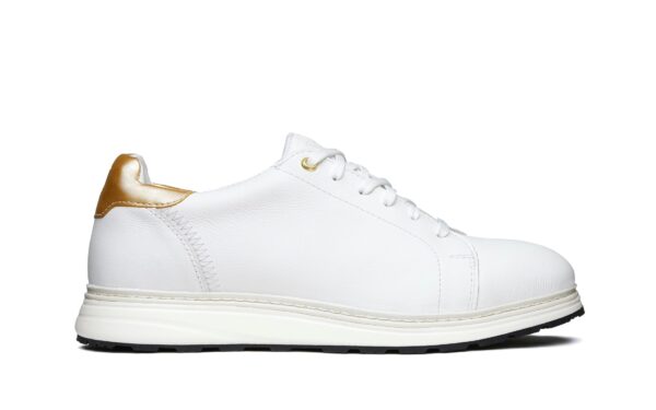 Women's Premium Leather Steel-Toe Shoe for Women by Xena Workwear in White Gold Full-Grain Leather  – Rogue Steel