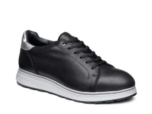 Women's Premium Leather Steel-Toe Shoe for Women by Xena Workwear in Black Pearl Full-Grain Leather  – Rogue Steel