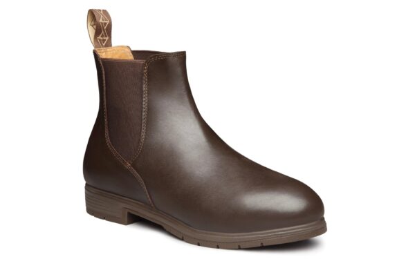 Valence Static Dissipative SD Rated Women's Steel Toe Chelsea Boot | New Outsole | ASTM Certified and OSHA Compliant I Premium Full-Grain Chestnut Brown Leather | Made in North America for Women by Women | Xena Workwear