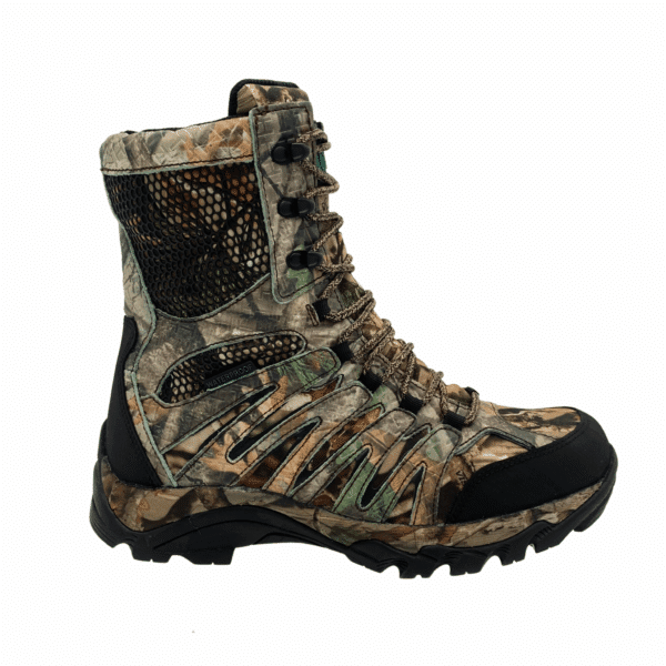 Men's 8" Waterproof Side Zipper Hunting Boot Camo - Image 2