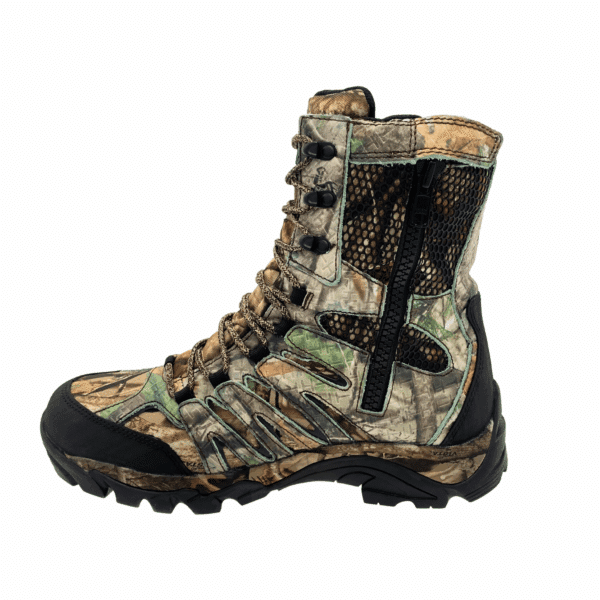 Men's 8" Waterproof Side Zipper Hunting Boot Camo - Image 3
