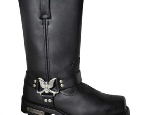 Men's 13" Harness Zipper Boot Black