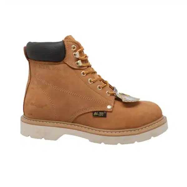 Men's Steel Toe Work Boot Tan - 1982 - Image 3