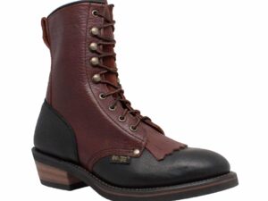 Women's 8" Packer Black/Dark Cherry