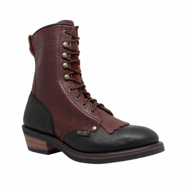 Women's 8" Packer Black/Dark Cherry