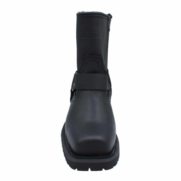 Women's 7" Side Zipper Harness Boot Black - Image 3