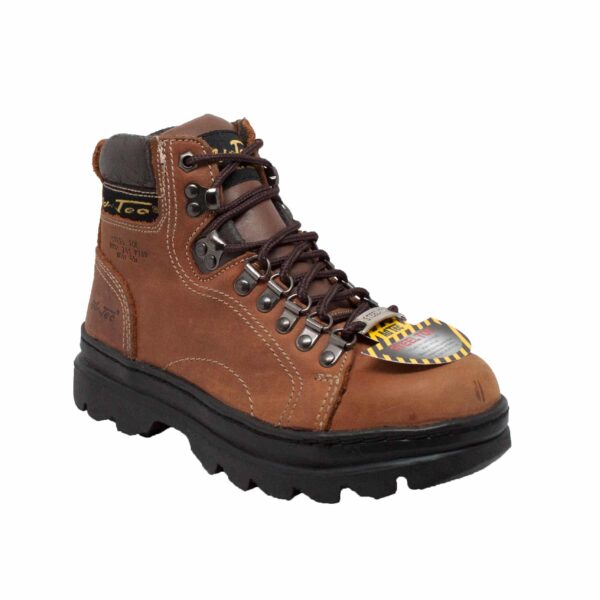 Women's 6" Steel Toe Work Boot Brown