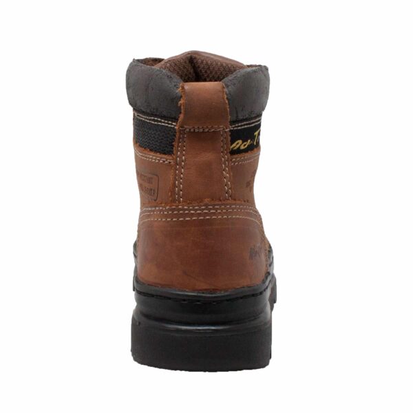 Women's 6" Steel Toe Work Boot Brown - Image 4