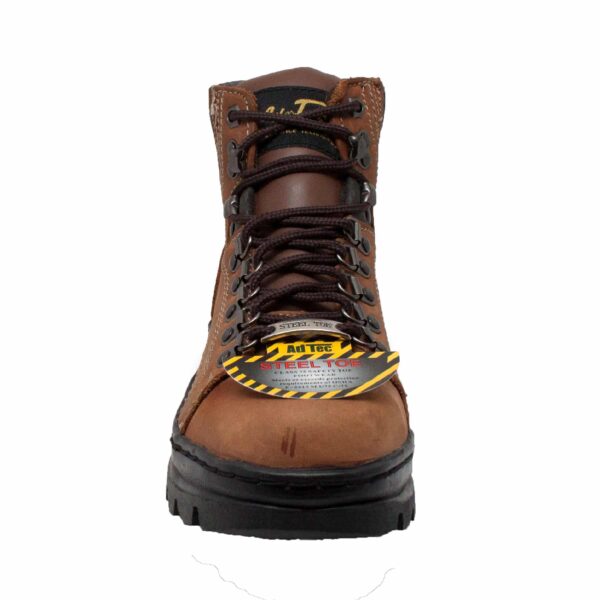 Women's 6" Steel Toe Work Boot Brown - Image 3