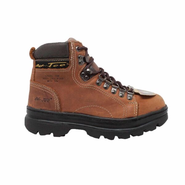 Women's 6" Steel Toe Work Boot Brown - Image 2