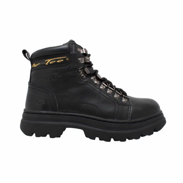 Women's 6" Steel Toe Work Boot Black - Image 2