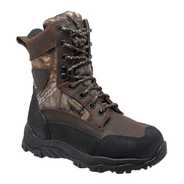 Children's 8" Camo Dark Brown