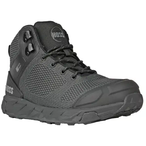 Men's Black Carbon Nano Toe Buster Hi Waterproof Slip Resistant Work Shoe 50165