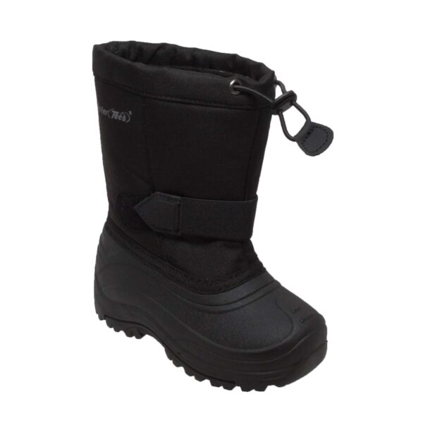 Children's Nylon Winter Boots Black