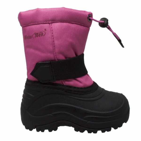 Children's Nylon Winter Boots Pink - Image 2