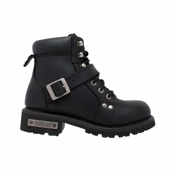 Women's 6" Lace Zipper Boot Black - Image 2