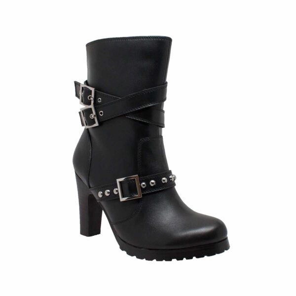 Women's 10" Three Buckle Boot Black