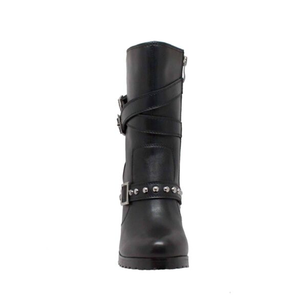 Women's 10" Three Buckle Boot Black - Image 3
