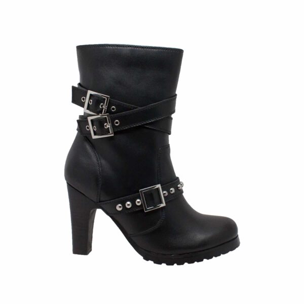 Women's 10" Three Buckle Boot Black - Image 2