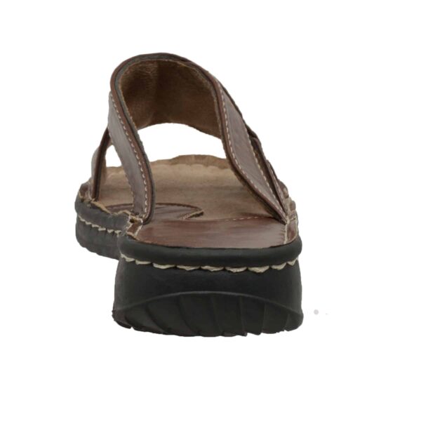 Women's Band Slide Sandal Brown - Image 4