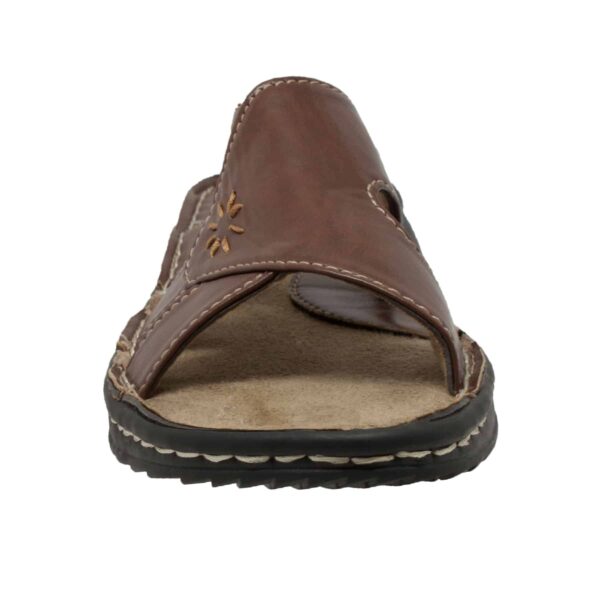 Women's Band Slide Sandal Brown - Image 3