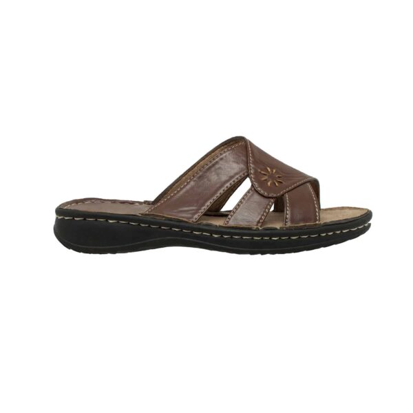 Women's Band Slide Sandal Brown - Image 2