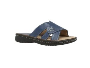 Women's Band Slide Sandal Navy