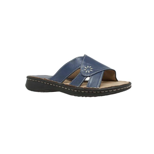 Women's Band Slide Sandal Navy