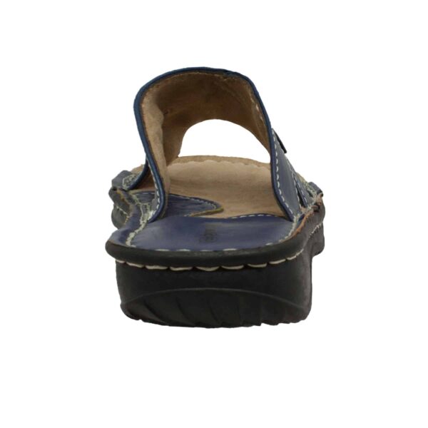 Women's Band Slide Sandal Navy - Image 4