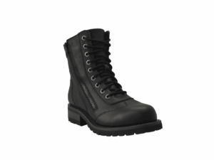 Women's 8" Zipper Biker Boot Black