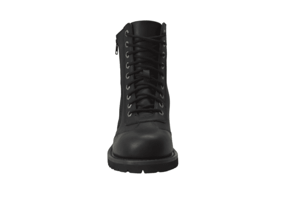 Women's 8" Zipper Biker Boot Black - Image 3